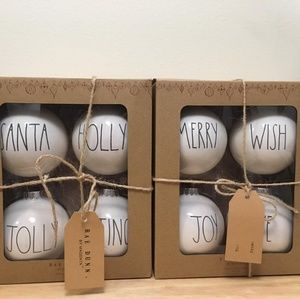 New Raw Dunn Christmas Ornaments gift set